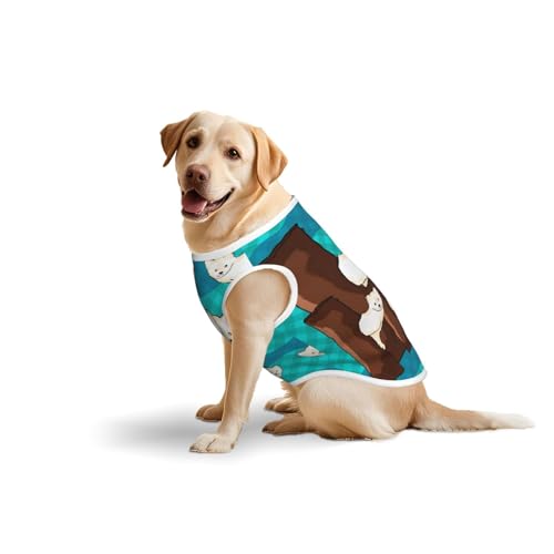 Süßes kleines Waschbär-Haustier-T-Shirt aus Baumwolle, weich, leicht, niedlicher kleiner Waschbär-Druck, ärmelloses Tanktop für mittelgroße und große Hunde Süßes kleines Waschbär-Haustier-T-Shirt aus Baumwolle, weich, leicht, niedlicher kleiner Waschbär-Druck, ärmelloses Tanktop für mittelgroße und große Hunde von LiuMng