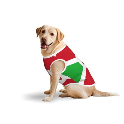 Weste mit Flagge von Burundi, Baumwolle, weich, leicht, mit Flagge von Burundi, ärmelloses Tanktop für mittelgroße und große Hunde Weste mit Flagge von Burundi, Baumwolle, weich, leicht, mit Flagge von Burundi, ärmelloses Tanktop für mittelgroße und große Hunde von LiuMng
