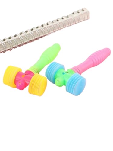 LiuXaofei 1 Stück - Mini-Hammer mit Klopfgeräuschen, süßes Klopfspielzeug mit zufälliger Farbe, aggressiv for kleine und mittelgroße Rassen, Gummispielzeug von LiuXaofei