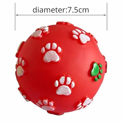 VVDPJLS Gummi-Haustier-Hundepfotenabdruck-Ballspielzeug Sound Quietsch-Quietscher Hund Katze Kauen Interaktiver Ball Quietsch-Spielspielzeug 7cm VVDPJLS Gummi-Haustier-Hundepfotenabdruck-Ballspielzeug Sound Quietsch-Quietscher Hund Katze Kauen Interaktiver Ball Quietsch-Spielspielzeug 7cm von VVDPJLS