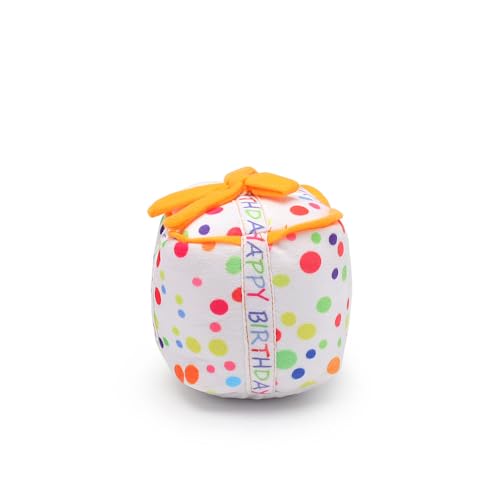 LiuXaofei Kuchen-Hundespielzeug, Plüsch, Geburtstagstorte, for Spielen, interaktives Kauen, quietschendes, weiches Cupcake-Haustierspielzeug, Keine Füllung, Zahnreinigung(C) von LiuXaofei