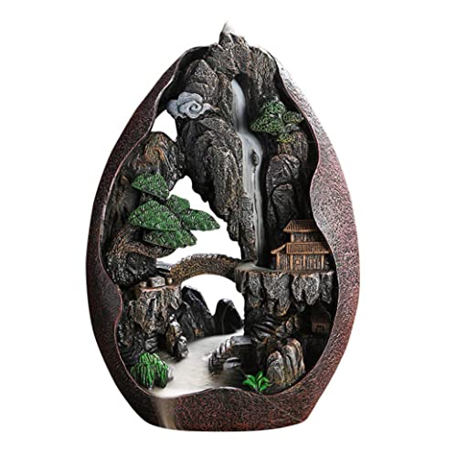 Liummrcy Home Duft, Weihrauchstock Halter Rücken Wasserfall Hochberg Rückenraschkegelhalter Harz Handwerk Rückenflächen Wasserfall Home Dekoration Brown Brown Liummrcy Home Duft, Weihrauchstock Halter Rücken Wasserfall Hochberg Rückenraschkegelhalter Harz Handwerk Rückenflächen Wasserfall Home Dekoration Brown Brown von Liummrcy