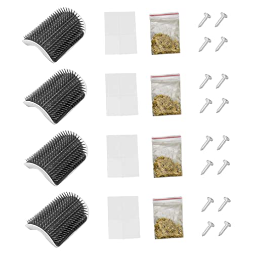 Liummrcy Cat Self Groomer Wall Eck Massage Kamm mit Katzenfischschrauben Pflegepinsel für Kätzchen 4pcs, Haustierbürsten Liummrcy Cat Self Groomer Wall Eck Massage Kamm mit Katzenfischschrauben Pflegepinsel für Kätzchen 4pcs, Haustierbürsten von Liummrcy