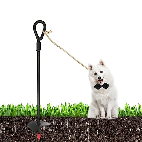 Liummrcy Hundecamping Pfähle, Hundepfahl zum Camping Heavy Duty Hundekrawatte, Pfahlhund gemahlenen Anker für Haustierleine Anker für großen Hund Liummrcy Hundecamping Pfähle, Hundepfahl zum Camping Heavy Duty Hundekrawatte, Pfahlhund gemahlenen Anker für Haustierleine Anker für großen Hund von Liummrcy
