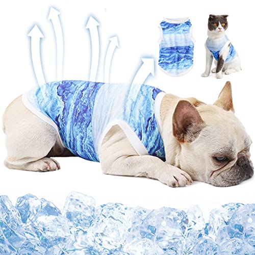 Liummrcy Hundekleidung, Hundekühlweste, Hundekühljacke, atmungsaktiver Kühlmantel für Hunde, sonnenbeständige Haustierkleidung für kleine Haustiere, Outdoor, Wandern, Training, M von Liummrcy