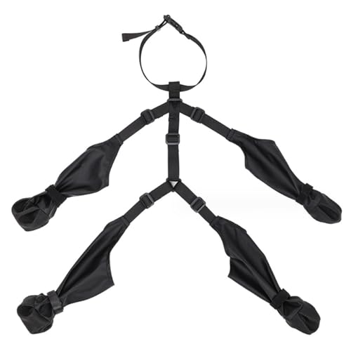 Liummrcy wasserdichte Hundestiefel mit gleitsamen Sohle schmutziger Anti Fall Hundepfotenschutz mit verstellbaren Hilfsgurten Hundeschuhe für Gehen im Freien, Haustierstiefel Pfotenschutzschutz von Liummrcy