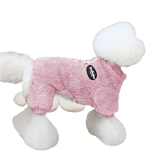 Liushui Hunde-Winter-Pyjama - Winddichter Schlafanzug aus Fuzzy-Samt für Hunde | Warme Jacke für kaltes Wetter für Haustiere, gemütlicher Overall, Bekleidung, Outfit, Kleidung für Hunde Hods von Liushui
