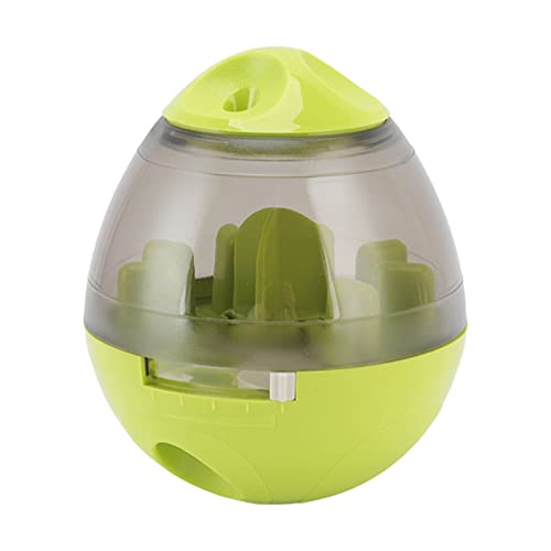 Liuyoyo Pet Slow Feeder Ball, Haustier-Trainingsspielzeug, Tierfutter-Ausgabeball, Interaktives Gedächtnistraining, Hund, Langsamer Feeder, Puzzle-Spielzeug für Welpen und Katzen(Hellgrün) von Liuyoyo