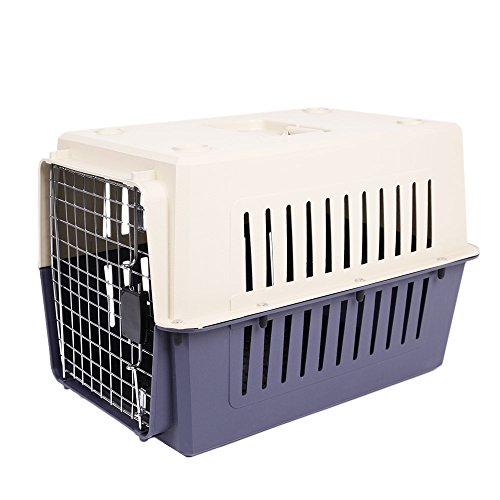Livebest Tragbar Harte Tragebehälter aus Kunststoff Hundekäfig Zwinger im Freien Auto Reise Box für Kleine Tiere, S, Dunkelblau Livebest Tragbar Harte Tragebehälter aus Kunststoff Hundekäfig Zwinger im Freien Auto Reise Box für Kleine Tiere, S, Dunkelblau von Livebest