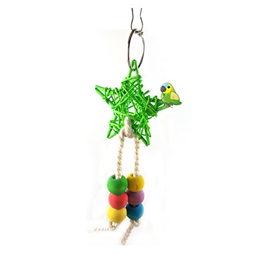 Livecity Colorful mit Vogel-Star-Form, in Kauen, Papageien-Spielzeug, zufällige Farbe von Livecity