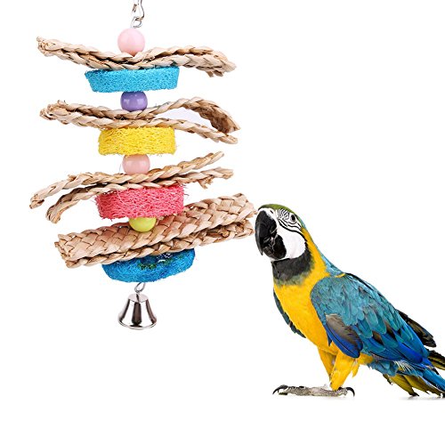 livecity Parrot Sittiche Nymphensittiche Pet Bird Käfig Bites Climb Kauen Swing Spielzeug zum Aufhängen von Livecity