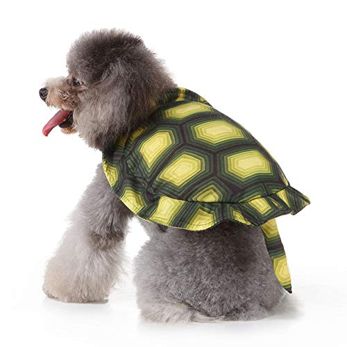 Livecitys Hundebekleidung, Winter, niedliche Schildkröte, Polyester, Cosplay-Kostüm, Mantel, Jacke für Haustiere, Welpen, M von Livecitys