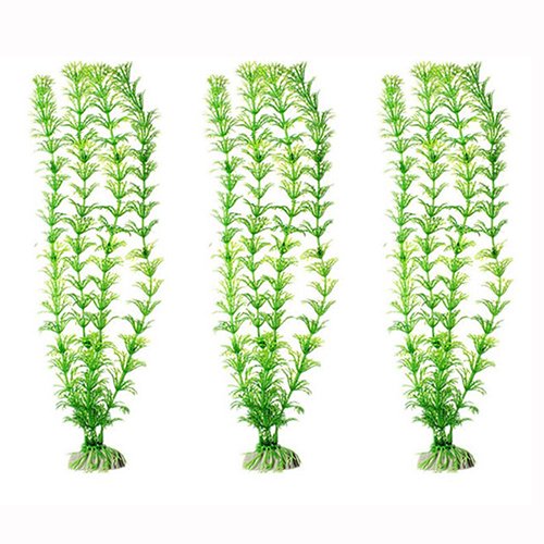 Livecitys Künstliche Kunststoffpflanze für Aquarien, grüne Graspflanze für Aquarien, Dekoration von Livecitys