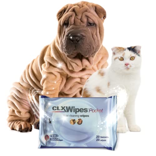 Livisto CLX Wipes Pocket 20 Stück für Hunde und Katzen zur hygienischen Reinigung von ICF