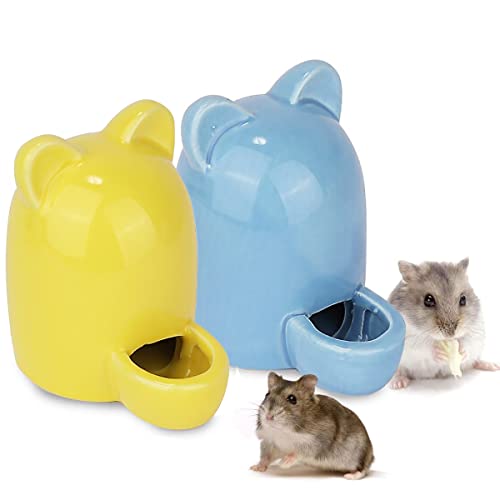 Hamster Trinkflasche,Liwein 2stk Hamster Wasserflasche Meerschweinchen Trinknapf Feeder Flasche Stille Automatisch Kleines Tier Wasserspender für Vogel Igel Kleines Tier von Liwein