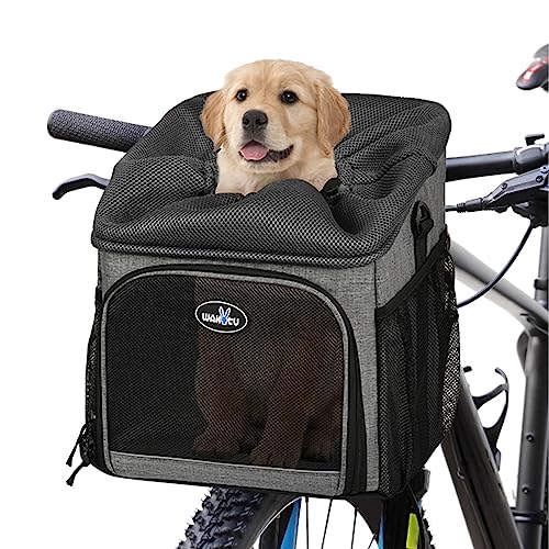 Lixada Haustier Fahrradtasche für Hunde Katzen, Hunde-Fahrradkorb-Träger, faltbar, abnehmbar mit Atmungsaktiv Netzfenster Faltbar für Kleine Mittlere Hunde und Katzen Lixada Haustier Fahrradtasche für Hunde Katzen, Hunde-Fahrradkorb-Träger, faltbar, abnehmbar mit Atmungsaktiv Netzfenster Faltbar für Kleine Mittlere Hunde und Katzen von Lixada