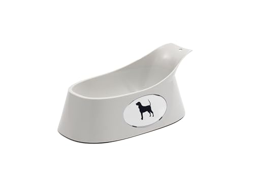 Lixit Ergonomische Näpfe für Hunde mit langen Ohren (Grau, klein) von Lixit