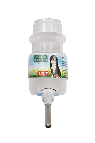 Lixit Top Fill Trinkflasche für Hunde ohne Tropfen, Weiß, 1 Stück von Lixit