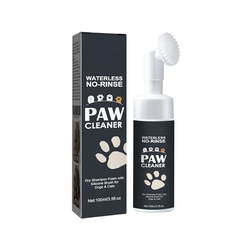 Haustier Pfotenreiniger, Sanfter Haustier-Fußreinigungsschaum, Wasserloses Hundeshampoo ohne Spülung, Haustier-Shampoo mit Silikonbürste für Hunde und Katzen Füße Reinigung, 01 Haustier Pfotenreiniger, Sanfter Haustier-Fußreinigungsschaum, Wasserloses Hundeshampoo ohne Spülung, Haustier-Shampoo mit Silikonbürste für Hunde und Katzen Füße Reinigung, 01 von Lixuitme