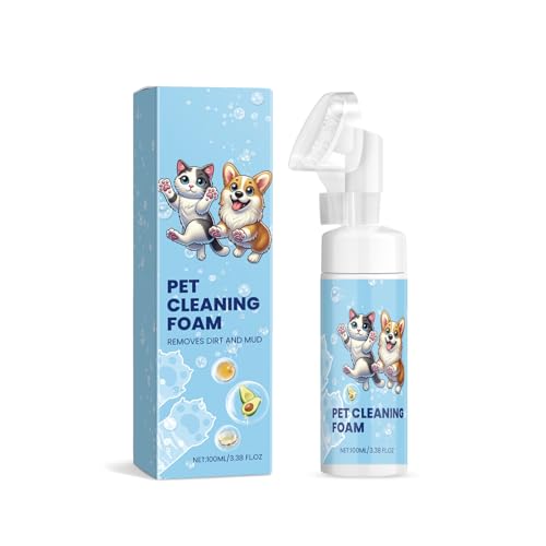 Haustier Pfotenreiniger, Sanfter Haustier-Fußreinigungsschaum, Wasserloses Hundeshampoo ohne Spülung, Haustier-Shampoo mit Silikonbürste für Hunde und Katzen Füße Reinigung, 13 Haustier Pfotenreiniger, Sanfter Haustier-Fußreinigungsschaum, Wasserloses Hundeshampoo ohne Spülung, Haustier-Shampoo mit Silikonbürste für Hunde und Katzen Füße Reinigung, 13 von Lixuitme