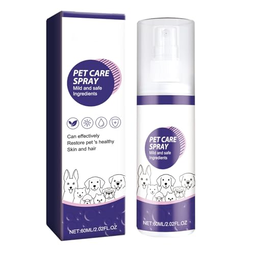Haustierpflege Spray, Juckreiz Spray für Hund & Katze, Mittel gegen Juckreiz bei Hunden, Katzen, Welpen, bei Hautreizungen, pflegt Haut und Fell bei Läuse, Flöhe, Milben, 03 Haustierpflege Spray, Juckreiz Spray für Hund & Katze, Mittel gegen Juckreiz bei Hunden, Katzen, Welpen, bei Hautreizungen, pflegt Haut und Fell bei Läuse, Flöhe, Milben, 03 von Lixuitme