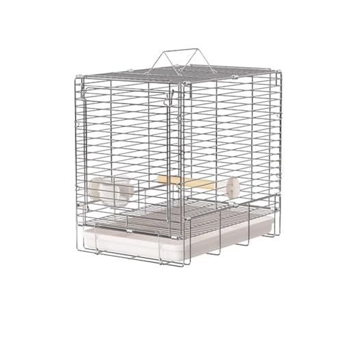Bequem Faltbare Vogelkäfig-Schubladenablage mit Doppelgriffen for einfachen Reinigen und Tragen von Vögeln for den Außenbereich Praktisch(Weiß) von Lizhuzhuzs28