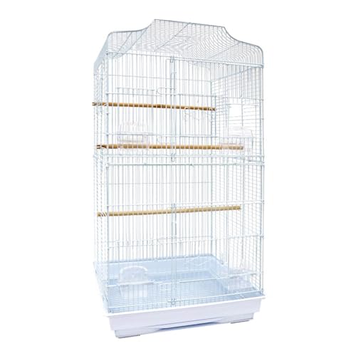 Bequem Multifunktionales Vogelkäfig-Schubladenfach. Mehrere Türen. Anti-Flucht-Design, das reichlich Platz for Aktivitäten bietet. Praktisch(Weiß) von Lizhuzhuzs28