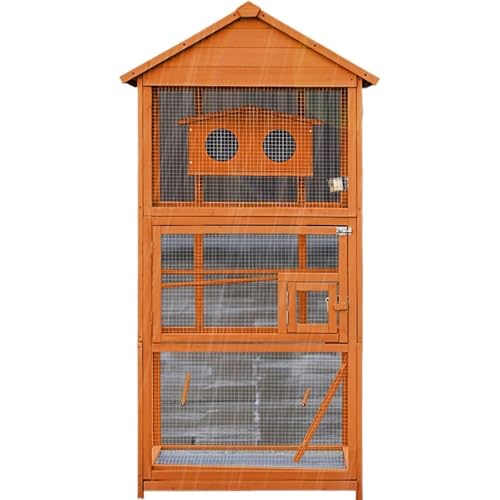 Bequem Vogelkäfig for den Außenbereich, groß, hölzern, regendicht, Vogelvilla, offen, atmungsaktiv, Taube, Drossel, Papagei, Vogelkäfig Praktisch Bequem Vogelkäfig for den Außenbereich, groß, hölzern, regendicht, Vogelvilla, offen, atmungsaktiv, Taube, Drossel, Papagei, Vogelkäfig Praktisch von Lizhuzhuzs28