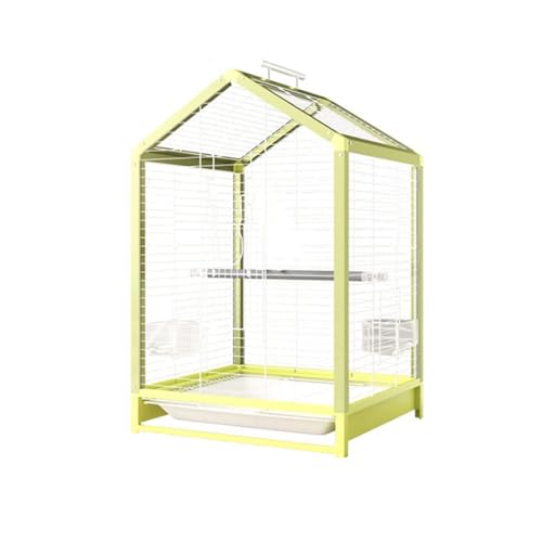 Bequem Vogelkäfig in Hausform mit Griff, Tablett, erweiterbaren Anschlüssen, leicht zu bewegen, sauber, dekorativ, for das Zuhause von Haustieren Praktisch Bequem Vogelkäfig in Hausform mit Griff, Tablett, erweiterbaren Anschlüssen, leicht zu bewegen, sauber, dekorativ, for das Zuhause von Haustieren Praktisch von Lizhuzhuzs28