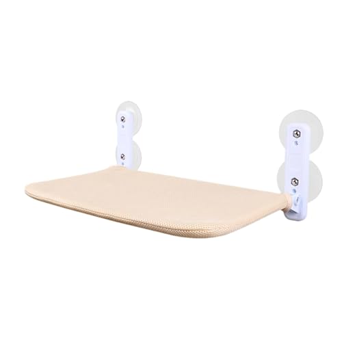 Llpsmeng Katzenhängematten für Indoor-Katzen – Katzen-Fenstersitz-Hängematte mit Saugnapf, faltbarer Katzensitz (Beige) von Llpsmeng