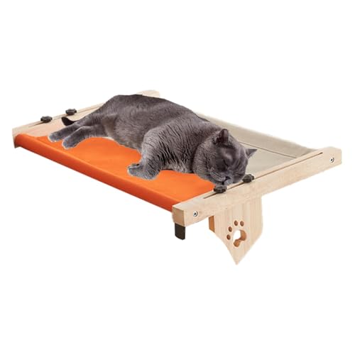 Lmaisdh Katzen-Sitzstange für Indoor-Katzen – -Katzenfensterbankregal, verstellbares Katzen-Fensterbankregal, Katzenliege mit gepolstertem Bettbezug für Fensterbank, Nachttisch, Schublade Lmaisdh Katzen-Sitzstange für Indoor-Katzen – -Katzenfensterbankregal, verstellbares Katzen-Fensterbankregal, Katzenliege mit gepolstertem Bettbezug für Fensterbank, Nachttisch, Schublade von Lmaisdh
