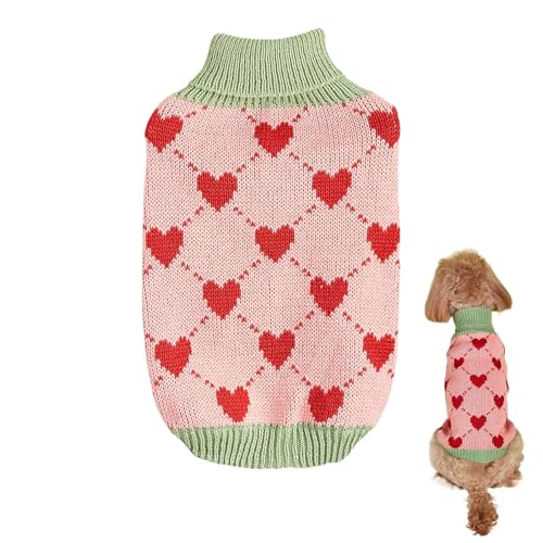 Lmaisdh Pullover für Hunde, Haustierkleidung, Hundepullover, Wintermantel, Strickpullover, Katzenpullover, Herz-Hundekleidung, Rollkragenpullover für kleine Katzen und Hunde Lmaisdh Pullover für Hunde, Haustierkleidung, Hundepullover, Wintermantel, Strickpullover, Katzenpullover, Herz-Hundekleidung, Rollkragenpullover für kleine Katzen und Hunde von Lmaisdh