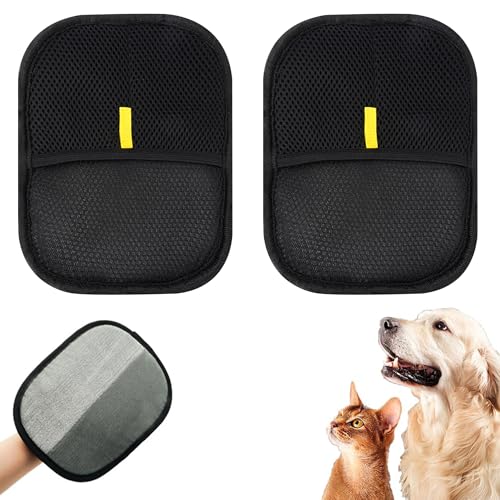 Lmuwecno Tierhaarentfernungshandschuh für Katzen und Hunde, effiziente Fellpflege-Handschuhe für Tierhaare, Katzenpflege-Handschuhe zur Haarentfernung, wiederverwendbarer Tierhaarentferner-Handschuh Lmuwecno Tierhaarentfernungshandschuh für Katzen und Hunde, effiziente Fellpflege-Handschuhe für Tierhaare, Katzenpflege-Handschuhe zur Haarentfernung, wiederverwendbarer Tierhaarentferner-Handschuh von Lmuwecno