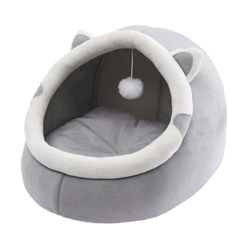 Katzenhaus Höhle, Katzenhaus Für Indoor Katzen, Katzenbetten Für Den Innenbereich Mit Hängendem Spielzeug, Weiches Katzenhaus Gemütliches Zelt Katzennest Bett Katzenhaus Katzenhaus Höhle, Katzenhaus Für Indoor Katzen, Katzenbetten Für Den Innenbereich Mit Hängendem Spielzeug, Weiches Katzenhaus Gemütliches Zelt Katzennest Bett Katzenhaus von Lnhgh