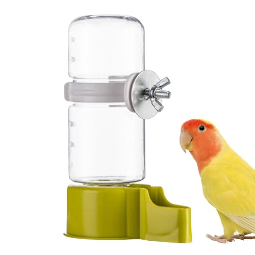 Lnhgh Automatischer Wasserspender für Vögel,Automatischer Vogelwasserspender | 140 ml automatischer Wasserspender von Parrot,Auslaufsicherer Wasserspender für Sittiche, Finken und Stare von Lnhgh