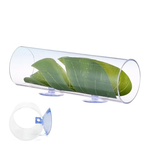 Lnhgh Fischtunnel, Betta Fischtunnel - Aquarium -Betta Tunnel Tube,Schwimmrohr mit Blattpolster, Acrylhelfer -Fischtankationen, Laichzucht Ruhebett von Lnhgh