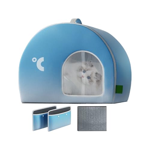 Lnhgh Hundekühlung Schutz, Kühlung im Freien im Freien,Faltbare Indoor -Outdoor -Hunde Eisunterkunft - Intelligent hocheffizientes Haus mit großem Haustier mit lang anhaltender Kühlheit für bequemen von Lnhgh