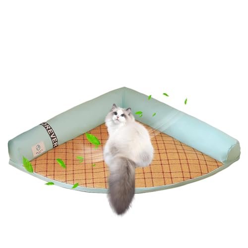 Lnhgh Katzenkühlkissen, Kühlmatte für Katzen - Waschbare Isomatte - Abnehmbare Hundebettmatte, Haustier-Kühlunterlage, antihaftbeschichtete Katzenmatte für Betten, Kisten, hält Ihr Haustier kühl Lnhgh Katzenkühlkissen, Kühlmatte für Katzen - Waschbare Isomatte - Abnehmbare Hundebettmatte, Haustier-Kühlunterlage, antihaftbeschichtete Katzenmatte für Betten, Kisten, hält Ihr Haustier kühl von Lnhgh