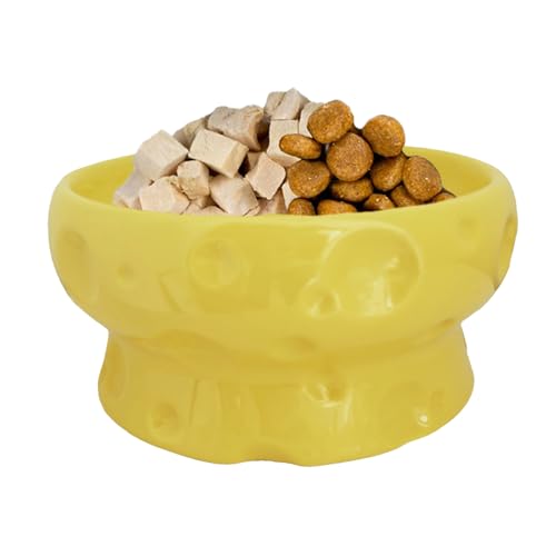 Lnhgh Katzennapf - Robuster Futter- & Wassernapf - Keramik-Käseform Erhöhter Anti-Rutsch Napf Für Katzen, Hunde Und Haustiere Im Haushalt Lnhgh Katzennapf - Robuster Futter- & Wassernapf - Keramik-Käseform Erhöhter Anti-Rutsch Napf Für Katzen, Hunde Und Haustiere Im Haushalt von Lnhgh