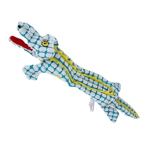 Lnhgh Quietschendes Plüschspielzeug für Hunde,Quietschendes Plüschspielzeug für Haustiere | Haustiere lindern Langeweile, schreiendes Krokodilspielzeug - Unzerstörbar und robust, süßes Stofftier für von Lnhgh