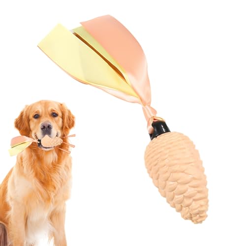 Lnhgh Tannenzapfen-Spielzeug für Hunde,Hunde-Tannenzapfen-Spielzeug,Quietschendes Seil-Hundespielzeug mit Beißstreifen | Langlebiges, weiches Haustierspielzeug für Welpen und Hunde, energieintensives von Lnhgh