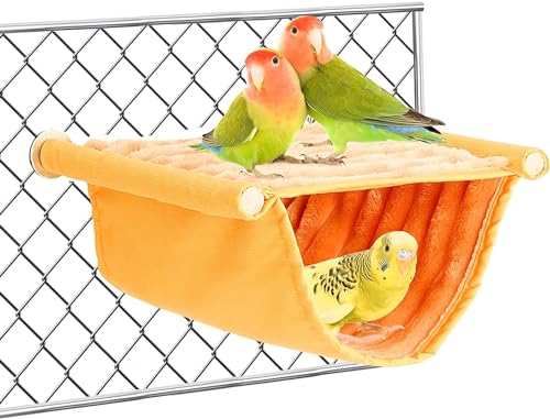 Lnjya Vogel Hängematte Etagenbett, Vogelnest Höhlen Schlafplätze Vogelkäfig Zubehör Vogel Spielzeug Vogelnest Etagenbett Hängende Hängematte für Wellensittich Nymphensittich Finken Hamster Rennmaus Lnjya Vogel Hängematte Etagenbett, Vogelnest Höhlen Schlafplätze Vogelkäfig Zubehör Vogel Spielzeug Vogelnest Etagenbett Hängende Hängematte für Wellensittich Nymphensittich Finken Hamster Rennmaus von Lnjya