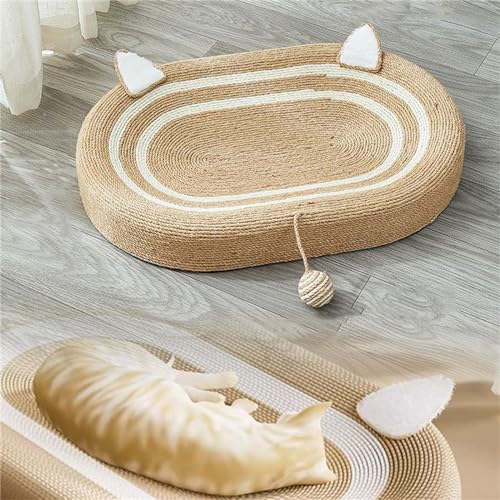 2-in-1-Kratzhaus für Katzen, kratzfestes Katzenbrett aus natürlichem Sisal, für Katzenbetten, Mehrzweck-Krallenschärfer und Kratzbaumpolster für Haustiere, Kätzchen, Hunde 2-in-1-Kratzhaus für Katzen, kratzfestes Katzenbrett aus natürlichem Sisal, für Katzenbetten, Mehrzweck-Krallenschärfer und Kratzbaumpolster für Haustiere, Kätzchen, Hunde von Lnlscle