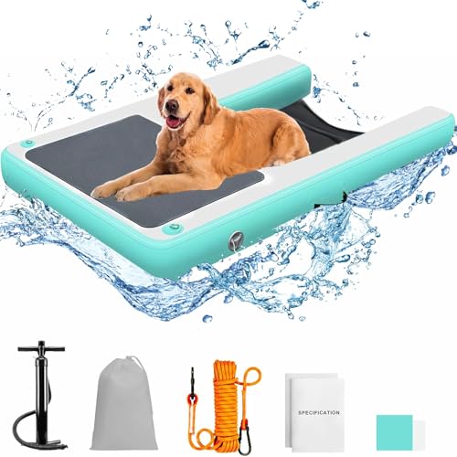 Hunde-Pool-Leiter, aufblasbare Hunde-Dock-Plattform mit hoher Stabilität, rutschfestes Sicherheits-Schwimmdock, Haustier-Wasserrampe für Pool, Dock & Boot, 1x1.2x0.1m Hunde-Pool-Leiter, aufblasbare Hunde-Dock-Plattform mit hoher Stabilität, rutschfestes Sicherheits-Schwimmdock, Haustier-Wasserrampe für Pool, Dock & Boot, 1x1.2x0.1m von Lnlscle