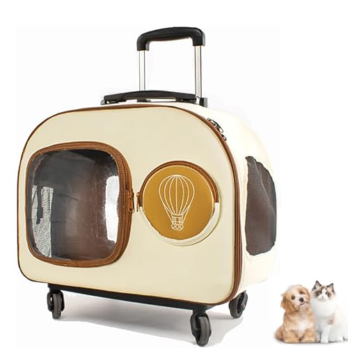 Katzentransporter, Haustiertransporter Mit Tasche, Weicher Rollender Tiertransporter Mit Abnehmbaren Rädern, Rollender Katzentransporter, Kleine Hundetasche für Hunde 6kg, Gelb Katzentransporter, Haustiertransporter Mit Tasche, Weicher Rollender Tiertransporter Mit Abnehmbaren Rädern, Rollender Katzentransporter, Kleine Hundetasche für Hunde 6kg, Gelb von Lnlscle