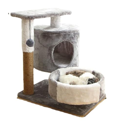 Kratzbretthaus für Katzen, einlagig/2-stöckig/3-stöckig, Klettergerüst für Katzen, Krallenschärfer aus Pappe, Kratzhütte, Bettspielzeug für alle Jahreszeiten,für Kätzchenbetten im Innenbereich von Lnlscle