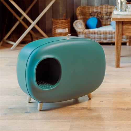 Tragbare Katzentoilette, geschlossene Katzentoilette mit abnehmbarem Bodenfach, Katzentoilettenhaus für mehrere Katzen, leicht zu reinigen Tragbare Katzentoilette, geschlossene Katzentoilette mit abnehmbarem Bodenfach, Katzentoilettenhaus für mehrere Katzen, leicht zu reinigen von Lnlscle