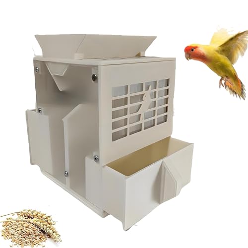 Vogelfutterspalter, Vogelfutter Körnerblasmaschine mit 2 Körnern & Ventilator, Vogelfutterreiniger Reinigungsmaschine für Hirse, Verschiedene Körner, Melonensamen von Lnlscle