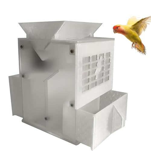 Vogelfutterspalter, Vogelfutter Körnerblasmaschine mit 2 Körnern & Ventilator, Vogelfutterreiniger Reinigungsmaschine für Hirse, Verschiedene Körner, Melonensamen von Lnlscle