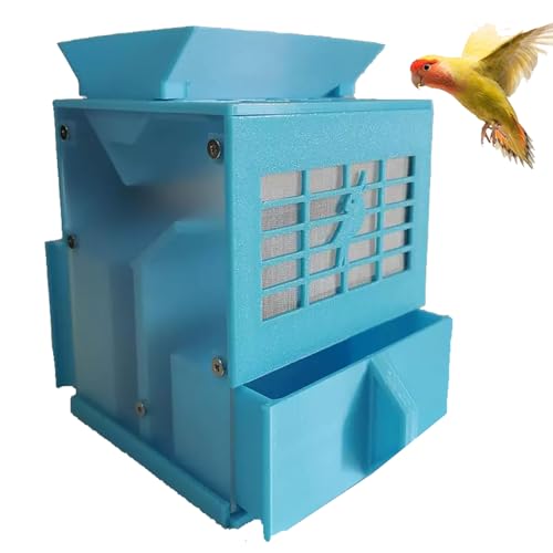Vogelfutterspalter, Vogelfutter Körnerblasmaschine mit 2 Körnern & Ventilator, Vogelfutterreiniger Reinigungsmaschine für Hirse, Verschiedene Körner, Melonensamen von Lnlscle